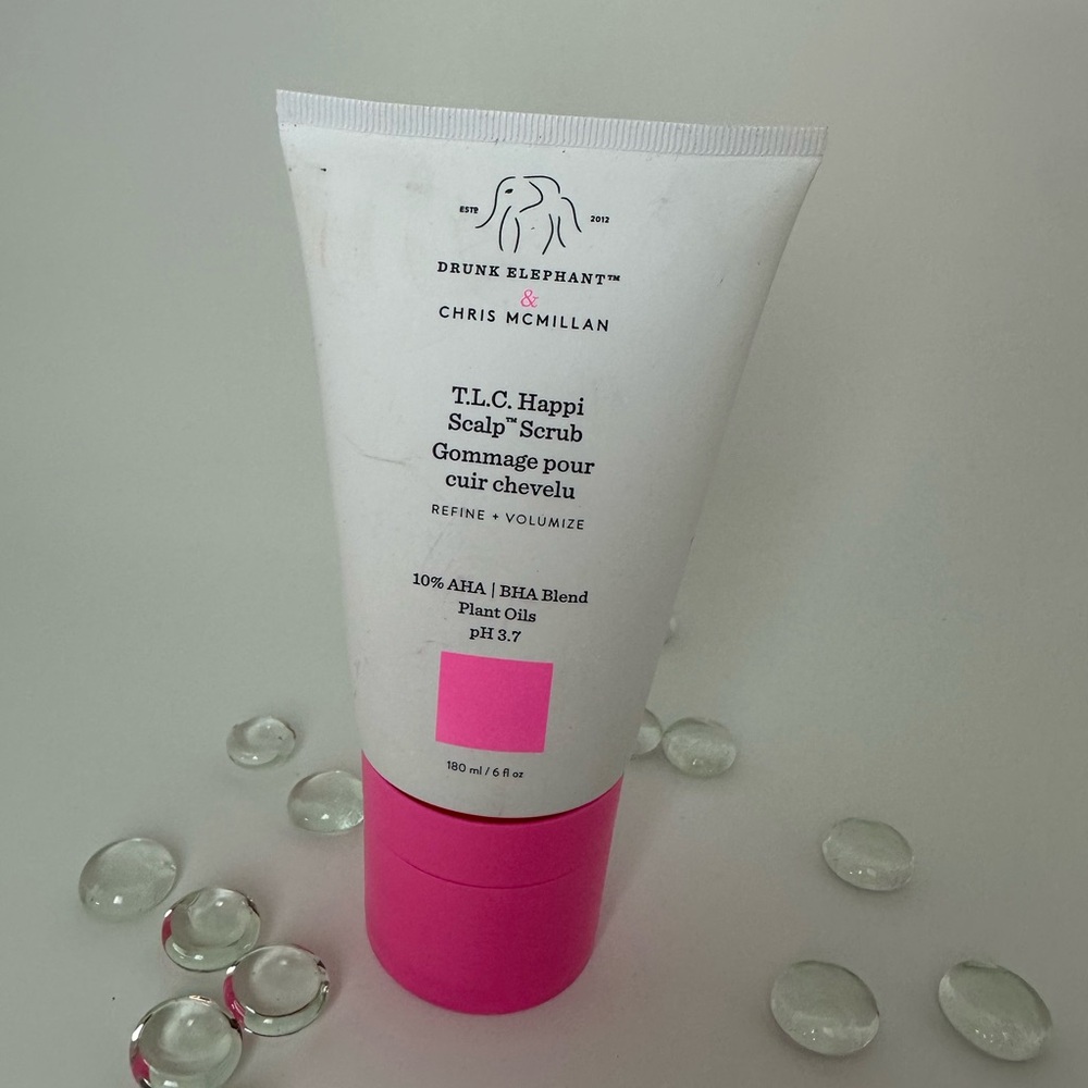 Drunk Elephant T.L.C. Happi Scalp Scrub with Pink Accents